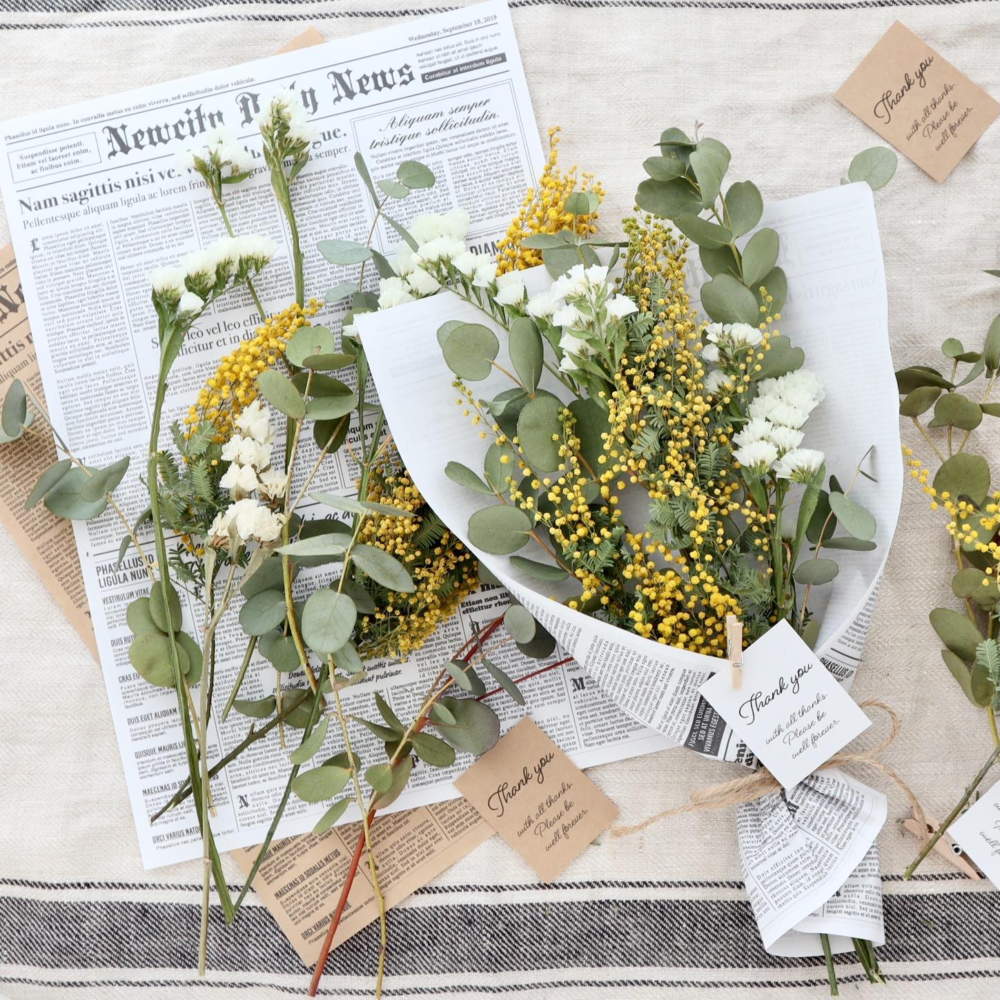 【New!】変わらない想いを束ねて － ミモザのドライフラワー花材セット