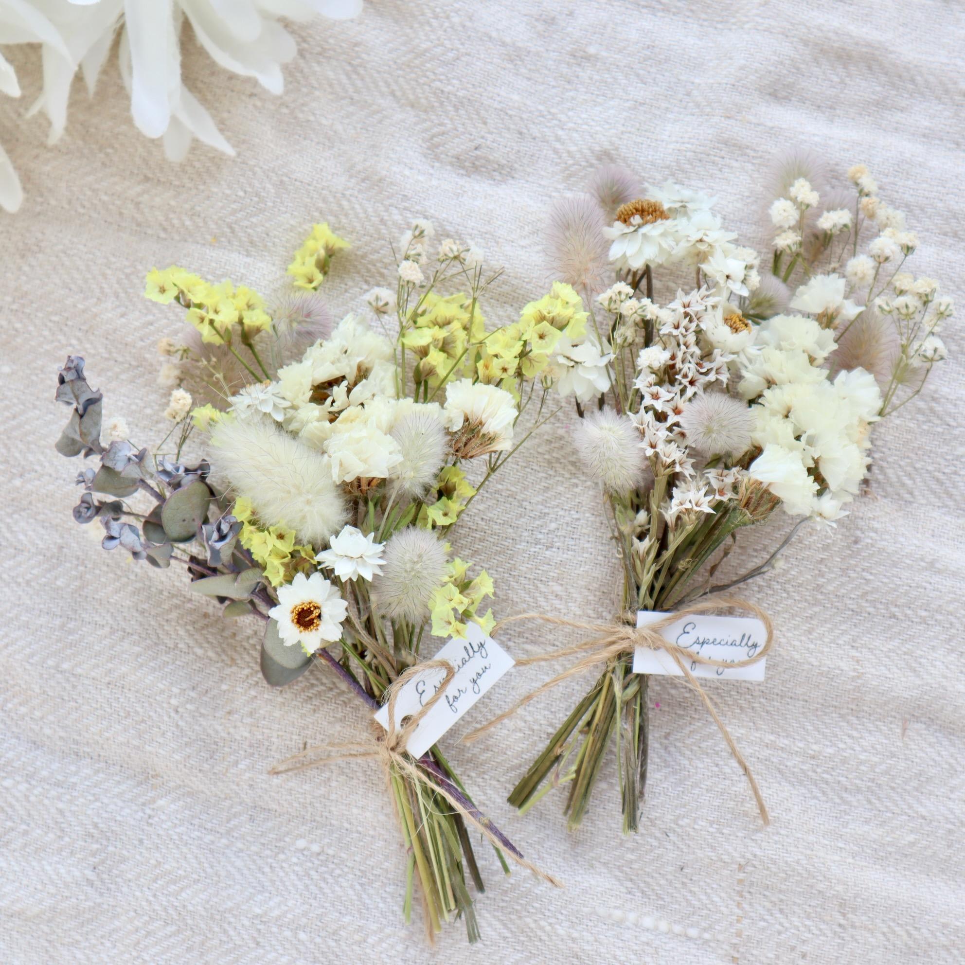癒しのインテリアミニブーケ＊ドライフラワー2本セット（タグ付き）